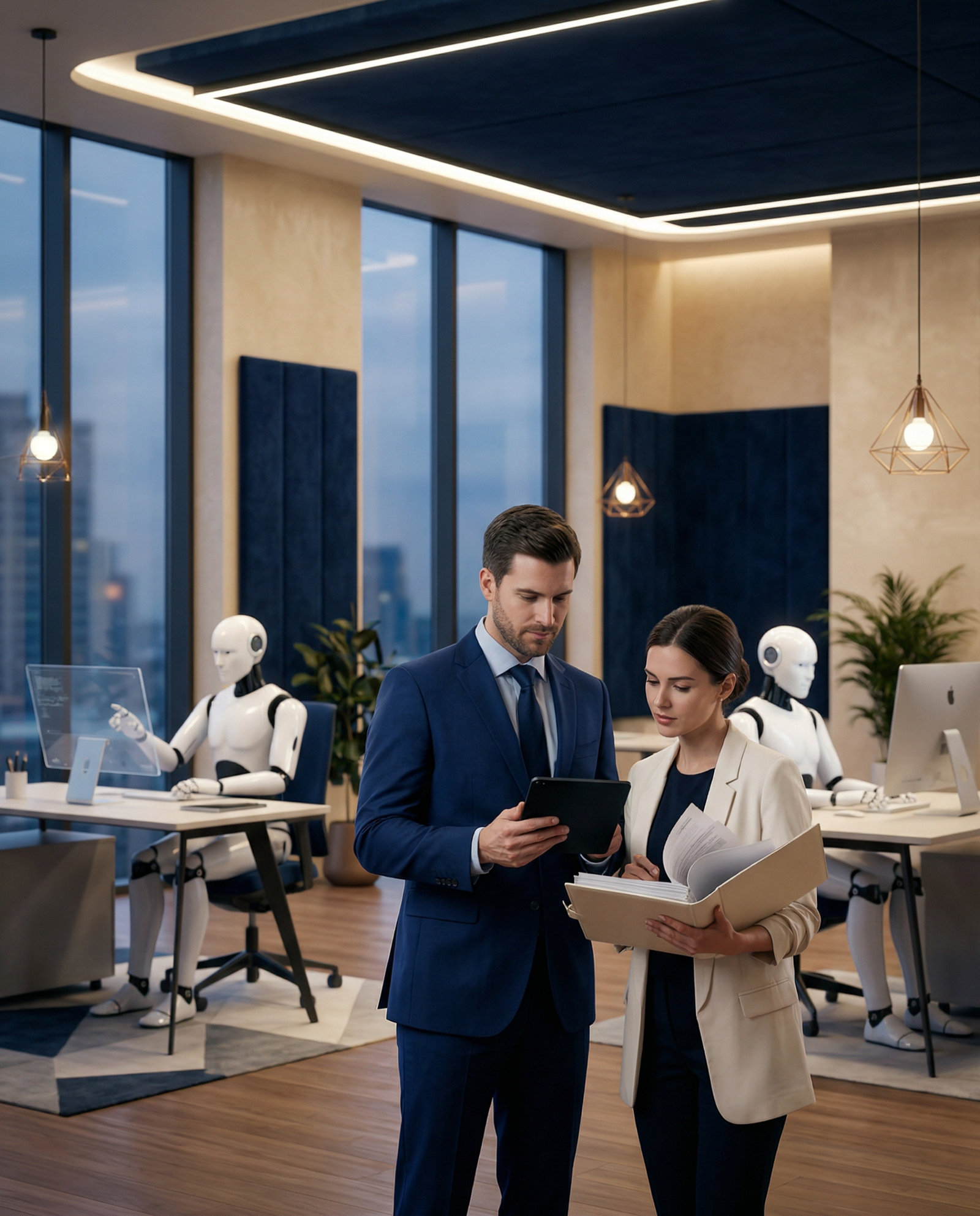 Liderzy firmy pracujący nad wdrożeniem AI